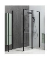 Душевой угол Allen Brau Priority 3.31003.BBA + 3.31018.BBA 90*90*200 см, профиль черный браш