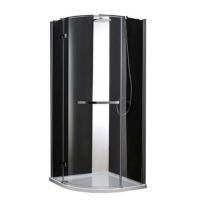 Душевой уголок Cezares Bergamo BERGAMO-W-R-1-90-ARCO-C-Cr-L-IV 90x90 левый стекло прозрачное/хром