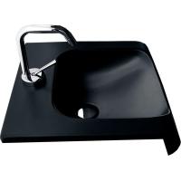 Раковина Kerasan Inka project Полувстраиваемая Черный матовый 60