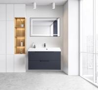 Тумба подвесная BelBagno Vittoria VITTORIA-1000-2C-SO-GO-P 100 см, темный графит Тумба подвесная BelBagno Vittoria VITTORIA-1000-2C-SO-GO-P 100 см, темный графит