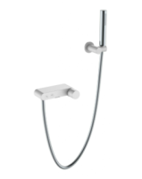 Смеситель для ванны Boheme Stick 123-WCR, белый глянец/хром Смеситель для ванны Boheme Stick 123-WCR, белый глянец/хром