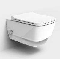 Унитаз подвесной с биде Boheme Bello 971-2-W, белый глянец