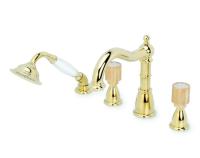 Смеситель на борт ванны Boheme ROYAL CRYSTAL 395-Royal/CRST, золото Смеситель на борт ванны Boheme ROYAL CRYSTAL 395-Royal/CRST, золото