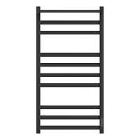 Полотенцесушитель электрический Point Меркурий PN83850PB П9 500x1000 с полкой, диммер справа, черный