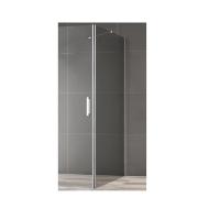 Боковая стенка Cezares Slider SLIDER-90-FIX-C-NERO Прозрачное / Чёрный  90х195