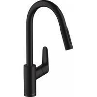 Смеситель Hansgrohe Focus 31815670 Для кухни чёрный матовый Смеситель Hansgrohe Focus 31815670 Для кухни чёрный матовый