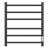 Полотенцесушитель электрический Point Аврора PN10846B П6 400x600 диммер справа, черный