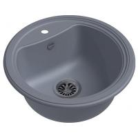 Мойка кухонная GranFest Antik R50 серый металлик 52