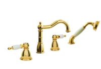 Смеситель на борт ванны Boheme TRADIZIONALE ORO 395, золото Смеситель на борт ванны Boheme TRADIZIONALE ORO 395, золото