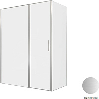 Душевой угол Allen Brau Priority 3.31038.BA + 3.31041.BA 160*80*200 см, профиль серебро браш