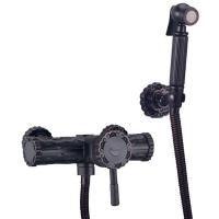 Смеситель Lemark Jasmine LM6618ORB настенный с гигиеническим душем, черная бронза