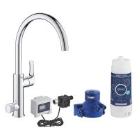 Смеситель Grohe Blue Pure Eurosmart 30499000 Для кухни с функцией фильтрации Хром Смеситель Grohe Blue Pure Eurosmart 30499000 Для кухни с функцией фильтрации Хром