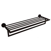 Полотенцедержатель Bemeta Dark 104219070 С полочкой для  полотенец Черный