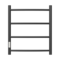 Полотенцесушитель электрический Point Афина PN04756B П4 500x600 диммер слева, черный