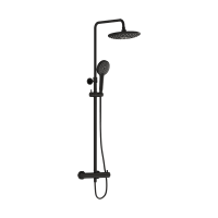 Душевая колонна Vitra Aquaheat Bliss 240 2F A4720536EXP термостат, черная матовая Душевая колонна Vitra Aquaheat Bliss 240 2F A4720536EXP термостат, черная матовая