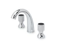 Смеситель для раковины на 3 отв. Boheme ROYAL CRYSTAL 277-Royal/CRST black, хром