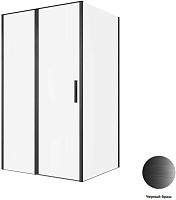 Душевой угол Allen Brau Priority 3.31009.BBA + 3.31018.BBA 120*90*200 см, профиль черный браш