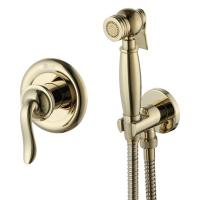 Смеситель Lemark Brava LM4719G с гигиеническим душем встраиваемый, золото