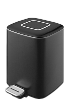 Ведро квадратное Boheme Q 10948-B, черное