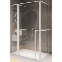 Душевой уголок Riho Lucid GD211W080 Стекло прозрачное  /  Белый 110х80