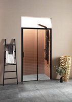 Дверь в нишу Aquanet Pleasure AE60-N-120H200U-BT 120*200 см, профиль черный/стекло прозрачное Дверь в нишу Aquanet Pleasure AE60-N-120H200U-BT 120*200 см, профиль черный/стекло прозрачное