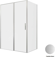 Душевой угол Allen Brau Priority 3.31035.BA + 3.31044.BA 140*90*200 см, профиль серебро браш