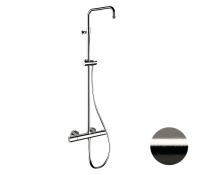 Душевая система термостатическая Remer Elegance EQ32ASSDNP, никель брашированный Душевая система термостатическая Remer Elegance EQ32ASSDNP, никель брашированный
