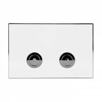 Клавиша смыва для пневматической инсталляции Point Венера, белый/хром, PN44071WC