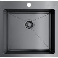 Мойка кухонная Omoikiri Akisame 51-GM вороненая сталь