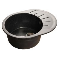 Мойка кухонная GranFest Rondo Черный 58х45