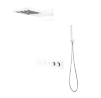 Душевая система Boheme Fusion термостат 131-MW, белая матовая