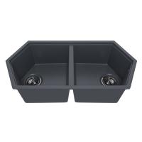 Кухонные мойки Kitkraken Gulf K-850.2B.7024 Графит 80х44,4