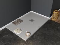 Поддон литьевой камень Aquanet Pleasure 140*80 см, серый