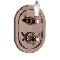 Смеситель с термостатом Cezares Venezia VENEZIA-VDIM2-T-02-Bi для душа встраиваемый бронза