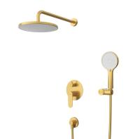 Душевая система Cezares STYLUS-DSET-BORO, золото брашированное