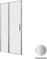 Дверь в нишу Allen Brau Priority 3.31029.BA 100*200 см, профиль серебро браш/стекло прозрачное