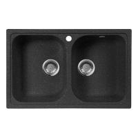 Гранитная мойка AquaGranitEx M-15 черный