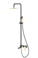 Душевая колонна Boheme Q 148-BG.2, черная/золото