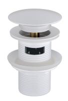 Донный клапан с переливом Boheme 612/2-MW, белый матовый  Донный клапан с переливом Boheme 612/2-MW, белый матовый