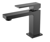 Смеситель для раковины Boheme Qubic 471-SGM, черный хром