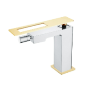 Смеситель для биде Boheme Q 146-CRG, хром/золото