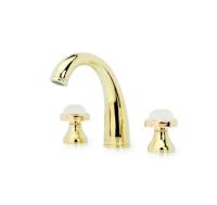 Смеситель для раковины Boheme Satine 297-ST, золото