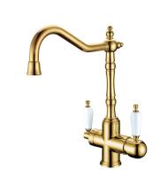 Смеситель для кухни под фильтр Boheme TRADIZIONALE ORO 112, золото