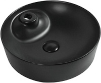 Раковина накладная Aquanet Moon-2-MB 43*43 см, черная матовая