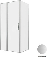 Душевой угол Allen Brau Priority 3.31029.BA + 3.31044.BA 100*90*200 см, профиль серебро браш