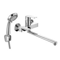 Смеситель Decoroom DR23043 одноручный универсальный с поворотным изливом 35см, хром Смеситель Decoroom DR23043 одноручный универсальный с поворотным изливом 35см, хром