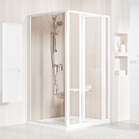 Неподвижная стенка Ravak Supernova PSS-90 94070100Z1 90*185 см, профиль белый/стекло прозрачное