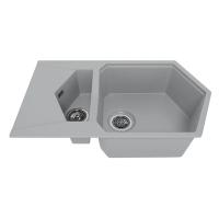 Кухонные мойки Kitkraken Pond K-850M.7032 Серый 85х50