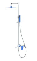 Душевая колонна Boheme Q 148-CRUW.2, хром/синяя