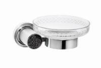 Мыльница настенная Boheme ROYALE CRISTAL BLACK 10923-CR-B, ХРОМ